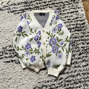 Floral sweater